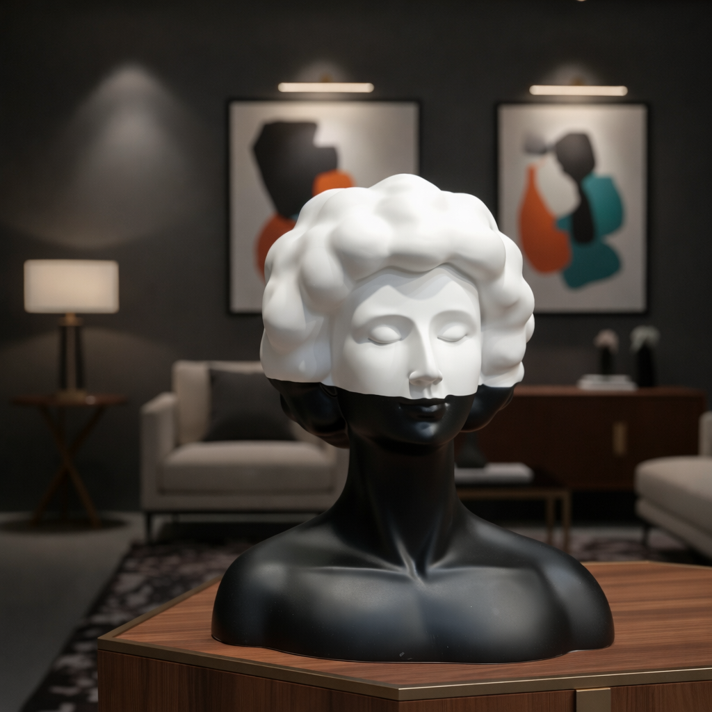 Contrast Muse Bust Sculpture