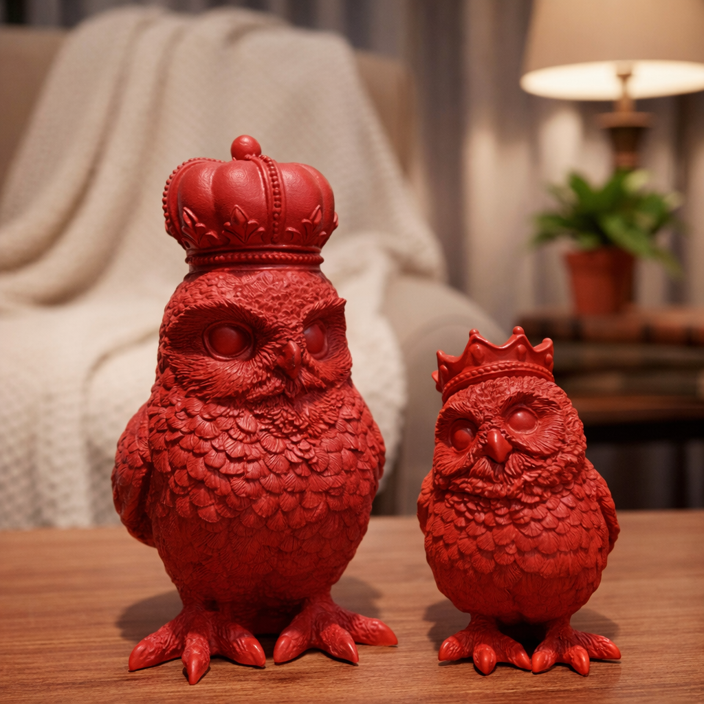 King Queen Owl Set