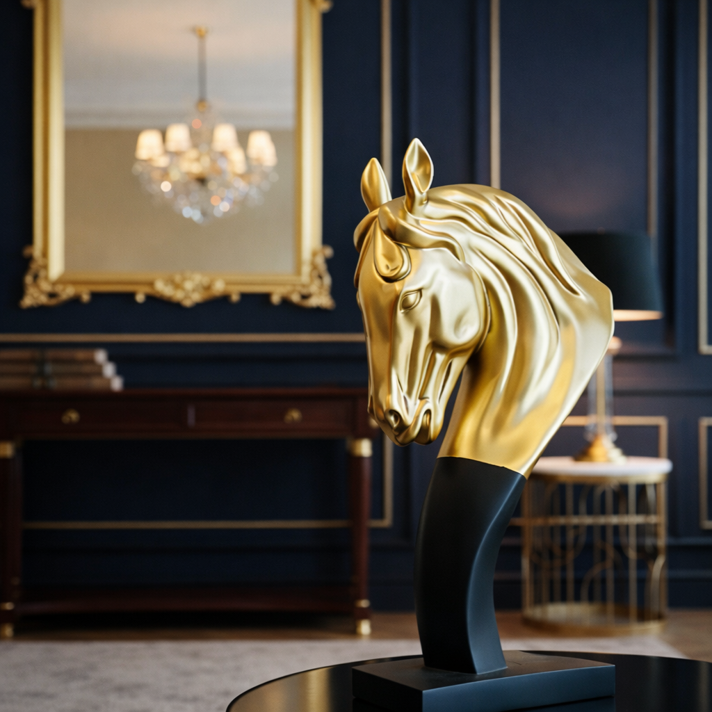 Stallion horse Bust