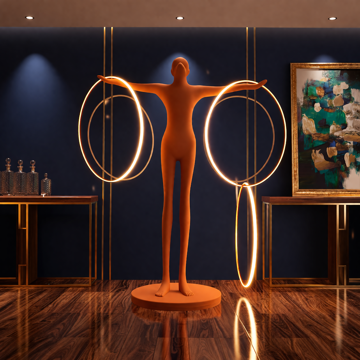 The Cosmic Orbit Floor Lamp