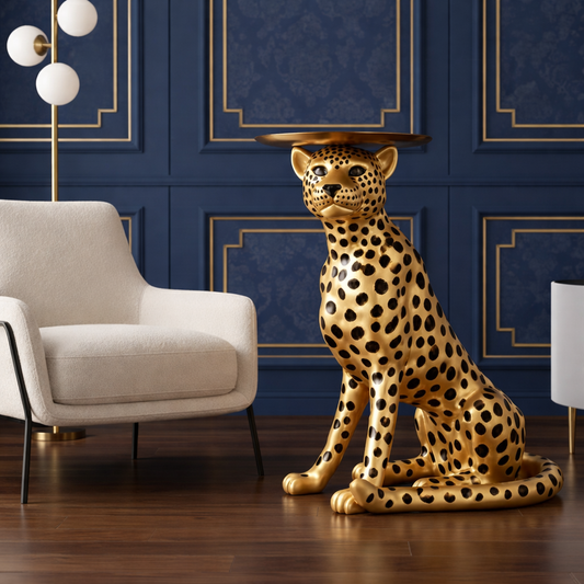 Cheetah Accent table sculpture
