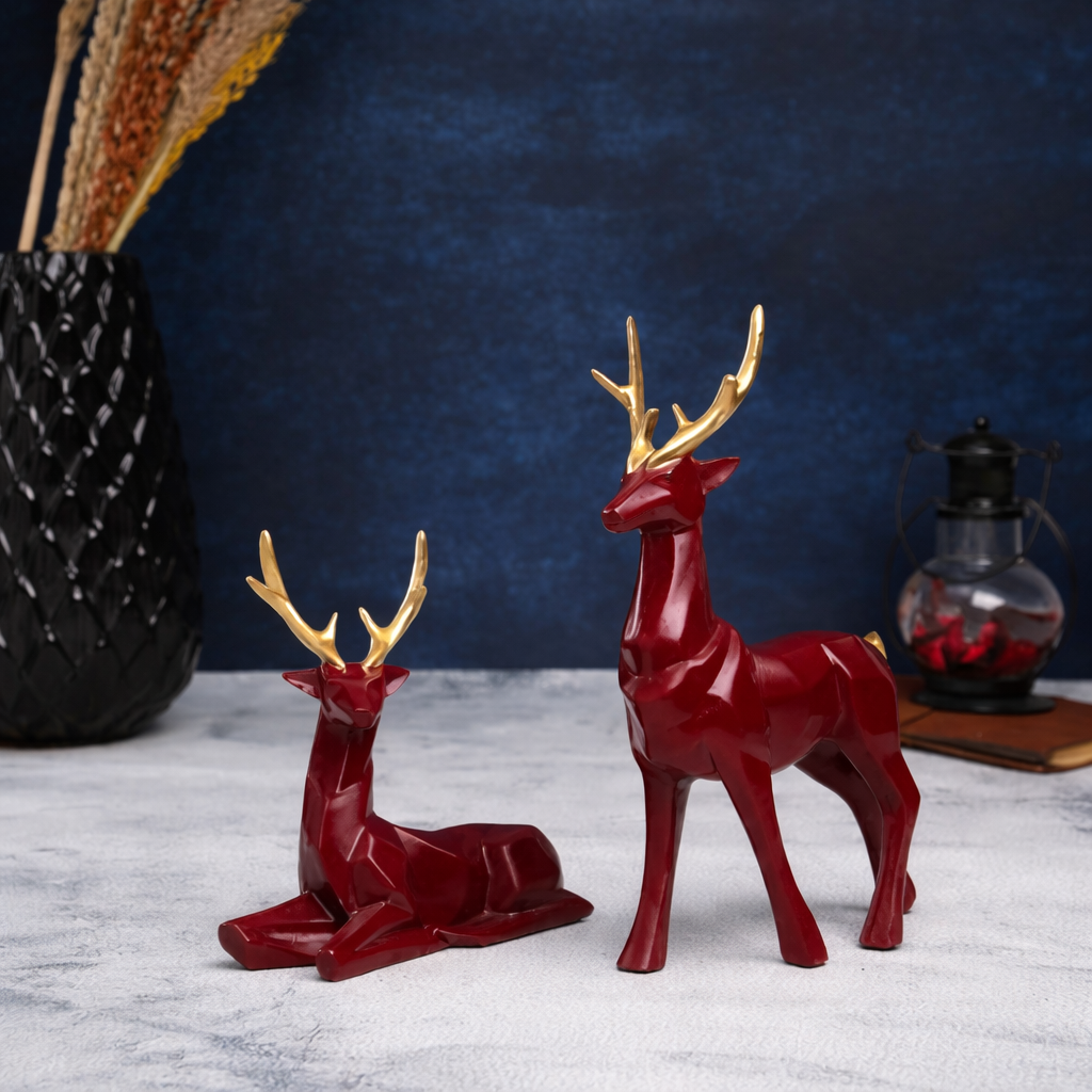 Geometric modern Deer set