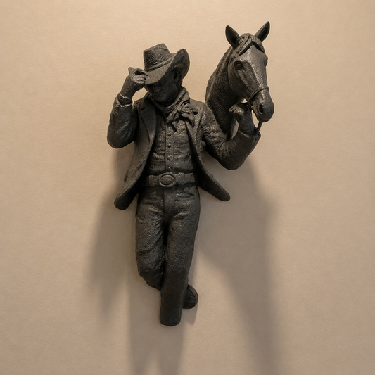 Man With Horse Wall Art