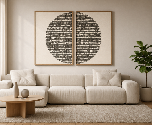 Divided Circle Wall Art
