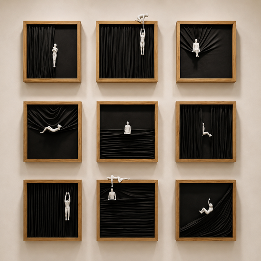 Human Drapes Wall Art