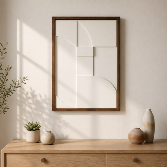 Abstract Block Wall Art