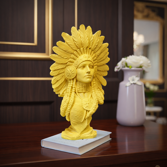 Afro Lady Sculpture