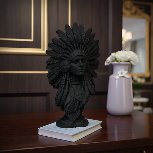 Afro Lady Sculpture