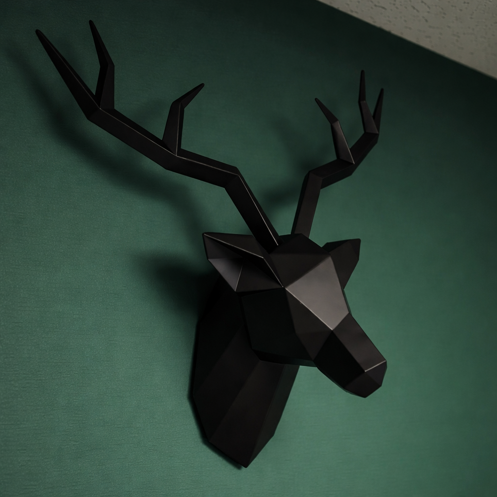 Geometric Deer Head