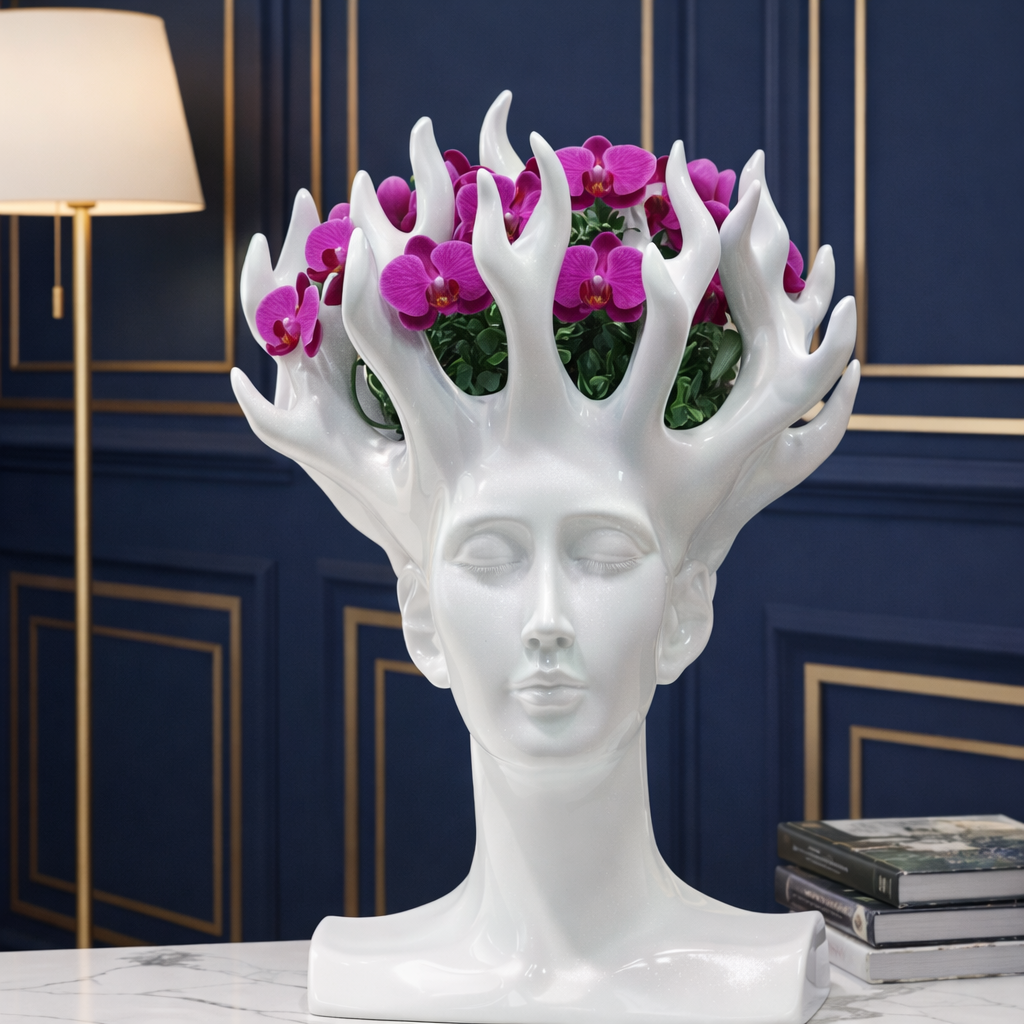 Forest Spirit Head Planter