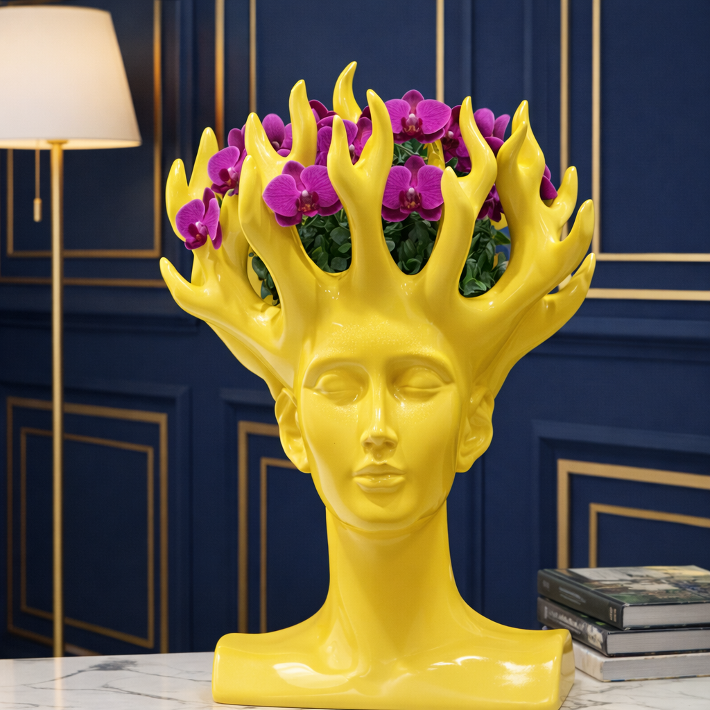 Forest Spirit Head Planter