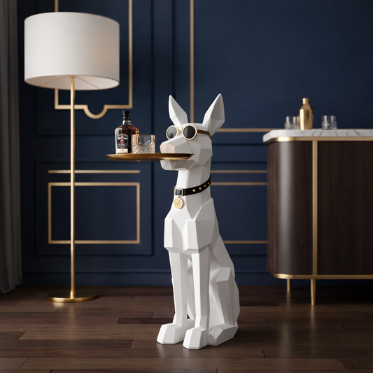 Abstract Polygon Retriever Side Table