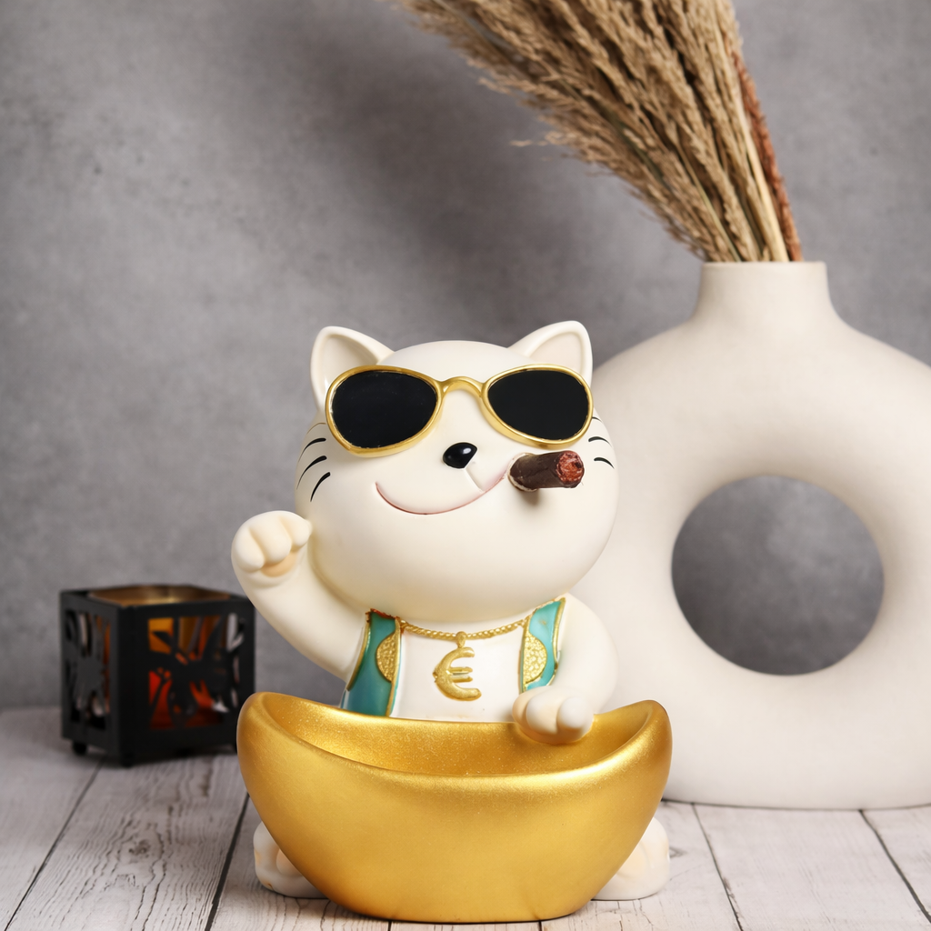 Cool Cat with cigar and storage
