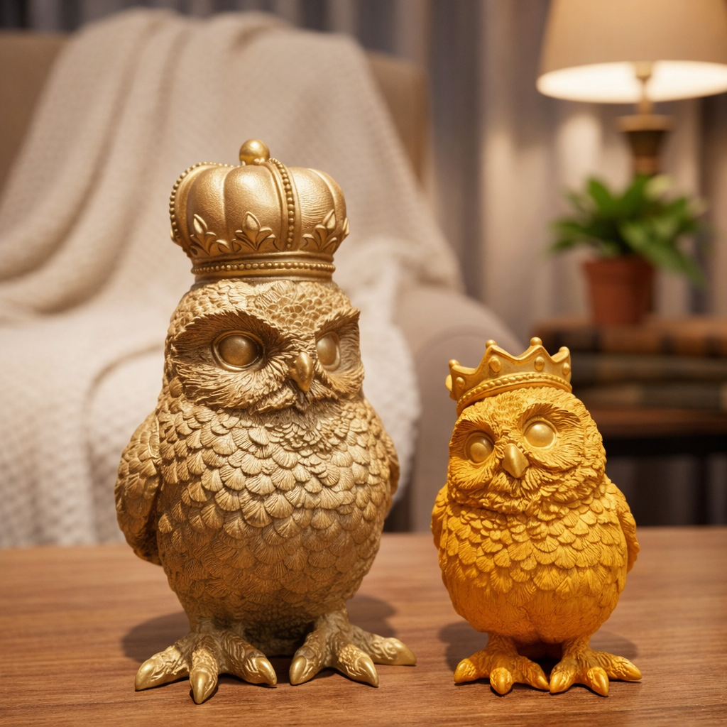 King Queen Owl Set