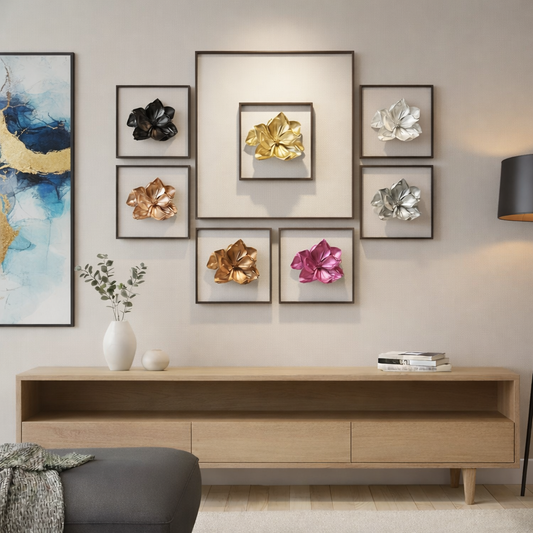 Luxe Floral Wall Sculpture