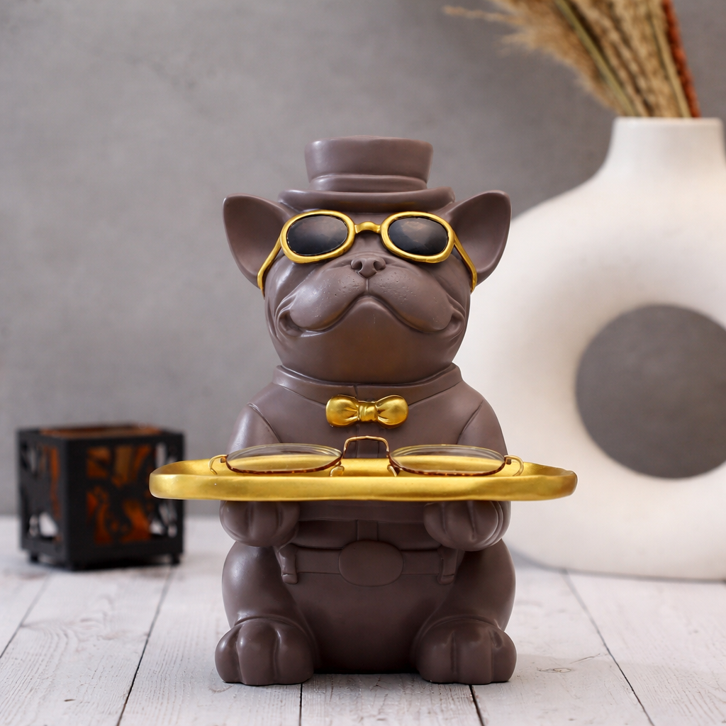 Opulent Pug With Storage Tray