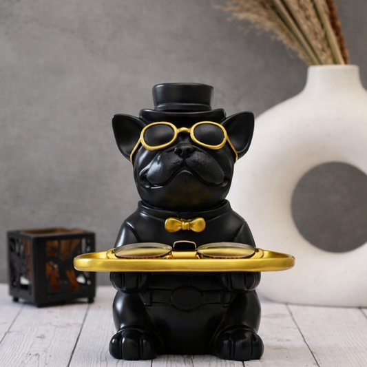 Opulent Pug With Storage Tray