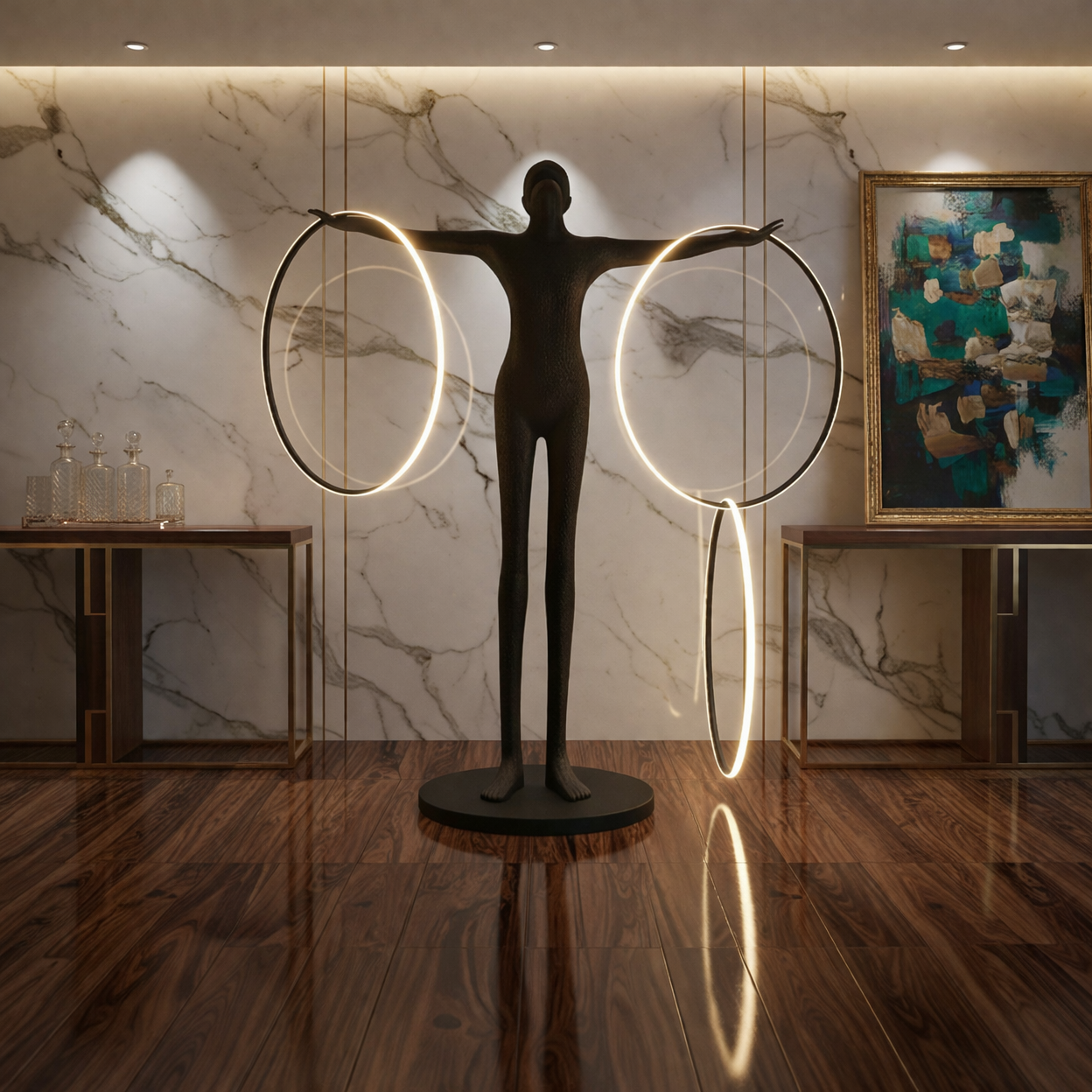 The Cosmic Orbit Floor Lamp