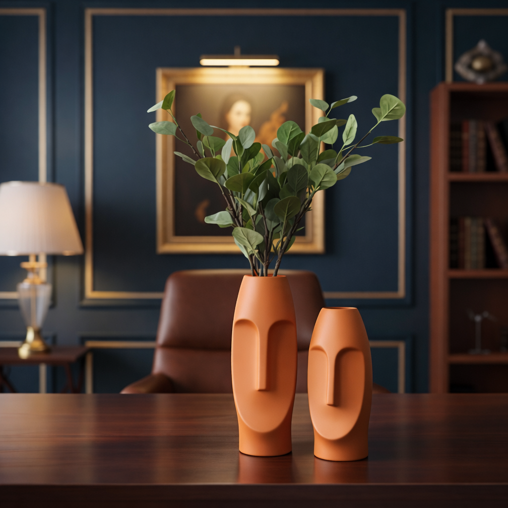 Mono Sculptural Pair Vase