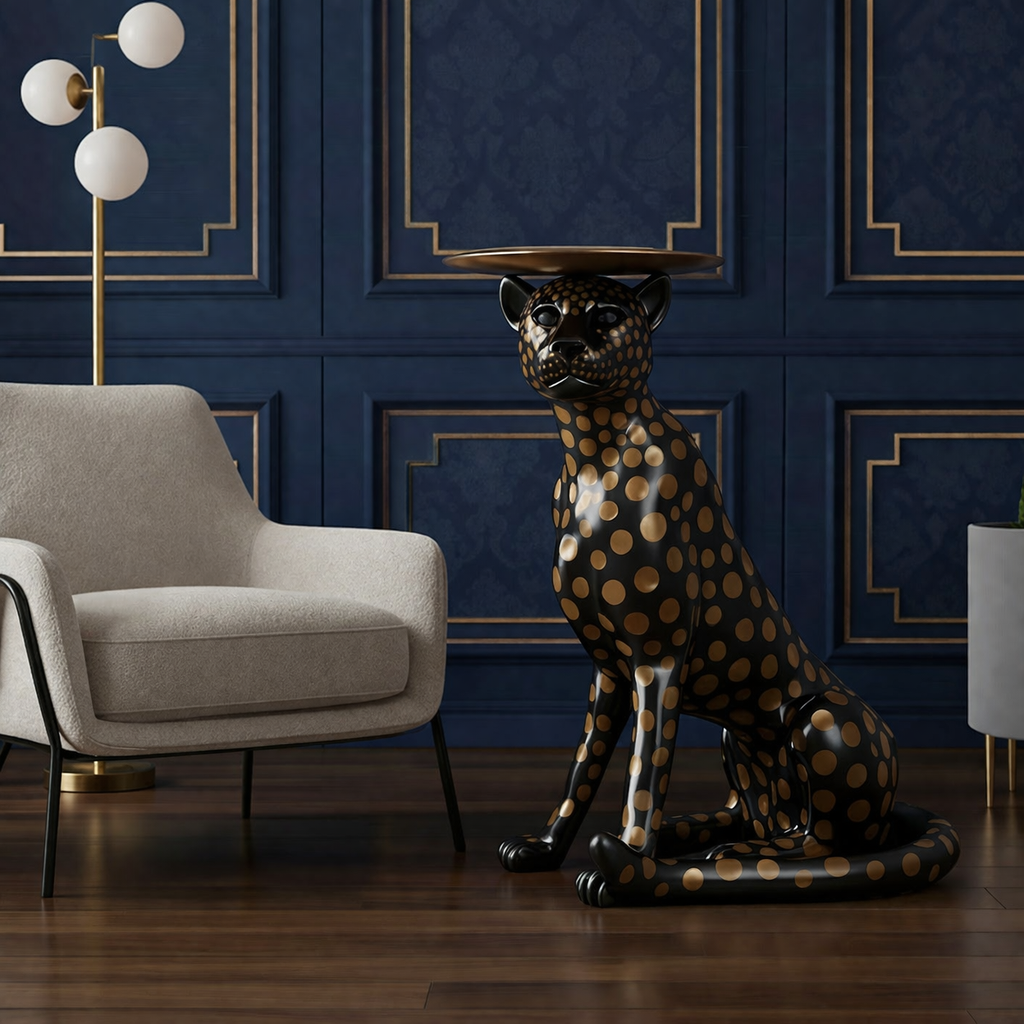 Cheetah Accent table sculpture