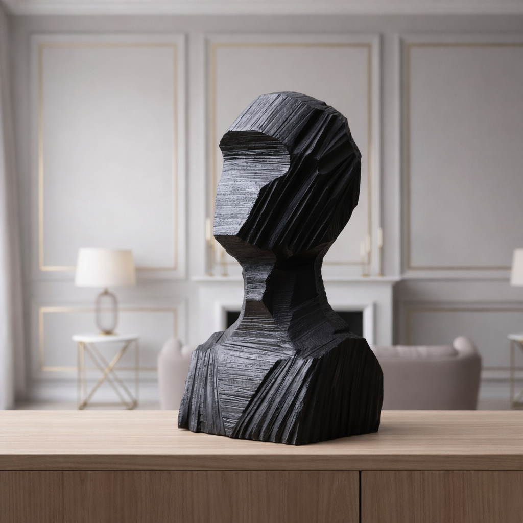 Cubist Visage Sculpture
