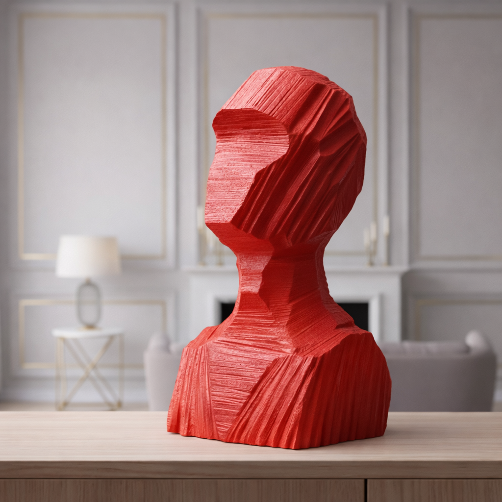 Cubist Visage Sculpture