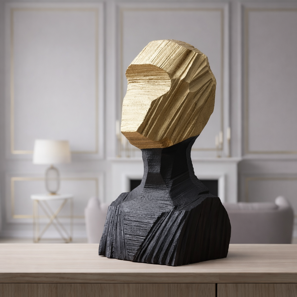 Cubist Visage Sculpture