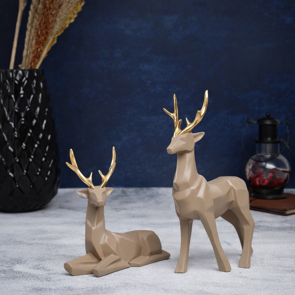 Geometric modern Deer set