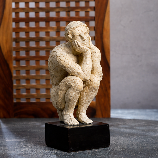 Off white Bricked surreal abstract Man