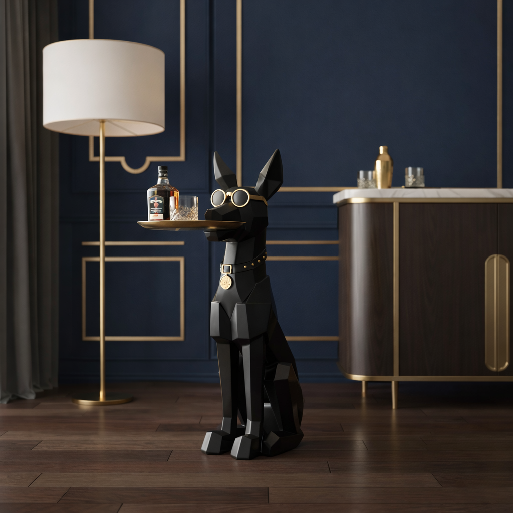 Abstract Polygon Retriever Side Table
