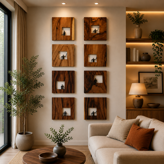 Wood Square Wall Art