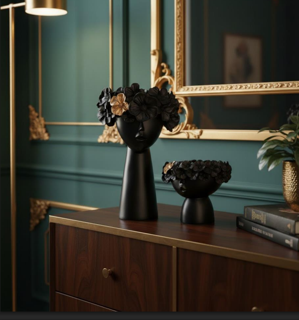 Charming Flower head table vase